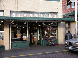 Starbucks street musician